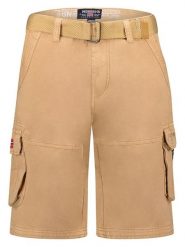 Geographical Norway Bermudy "Pionec" w kolorze beżowym rozmiar: 3XL. Brązowe szorty męskie Geographical Norway, bez wzorów, z bawełny. Za 113.99 zł.