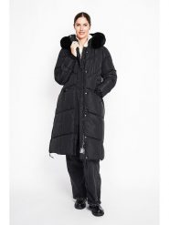 ASSUILI Płaszcz pikowany w kolorze czarnym rozmiar: 42. Czarne płaszcze damskie Assuili, bez wzorów, klasyczne. Za 339.99 zł.