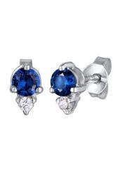 Elli Elli kolczyki damskie Syntetyczny Szafir i Cyrkonia z brylantowym szlifem niebieskim 925 Sterling Silver wieczorowe Kolczyki 1 ct Damski. Niebieskie kolczyki damskie Elli, z cyrkonią, srebrne. Za 168.99 zł.