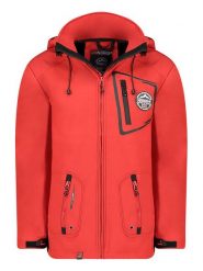 Geographical Norway Kurtka softshellowa "Tacebook" w kolorze czerwonym rozmiar: S. Czerwone kurtki outdoor męskie Geographical Norway, s, bez wzorów, bez kaptura. Za 149.31 zł.