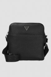 GUESS Czarna męska saszetka Torino. Czarne saszetki męskie Guess, z materiału. W wyprzedaży za 372.99 zł.