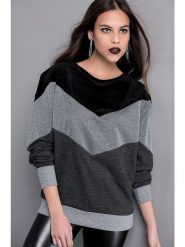 Milan Kiss Sweter w kolorze szaro-czarnym rozmiar: M. Czarne swetry klasyczne damskie Milan Kiss, m, bez kołnierzyka. Za 131.74 zł.