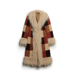 Damski długi płaszcz Superdry Afghan Patchwork. Brązowe płaszcze damskie Superdry., s, bez wzorów, z bawełny, boho. Za 1,231.40 zł.