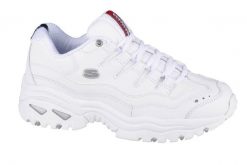 Buty do chodzenia damskie Skechers Sportenergy. Białe buty sportowe na co dzień damskie Skechers, bez wzorów, z materiału, trekkingowe, Skechers Sport. Za 249.99 zł.