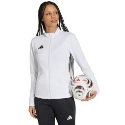 Bluza damska adidas Entrada 26 Track. Białe bluzy bez kaptura damskie Adidas, z poliesteru. Za 121.99 zł.