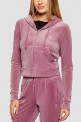JUICY COUTURE Lawendowa bluza damska Madison Outline Hoodie, Rozmiar XS. Fioletowe bluzy z kapturem damskie Juicy Couture, s, z materiału. W wyprzedaży za 269.99 zł.