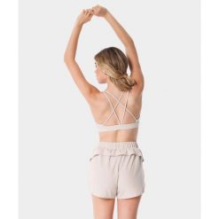 Stanik sportowy crossback dla kobiet Carpatree Balletcore. Brązowe biustonosze sportowe damskie Carpatree, bez wzorów. Za 139.99 zł.