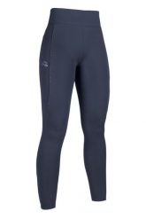 Damskie legginsy jeździeckie z pełną przyczepnością HKM Alice. Niebieskie legginsy damskie HKM, s, bez wzorów, z materiału. Za 291.00 zł.