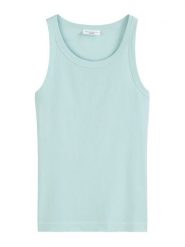 Marc O´Polo Top w kolorze turkusowym rozmiar: XL. Niebieskie topy damskie xl, bez wzorów, z bawełny, bez kołnierzyka. Za 87.81 zł.