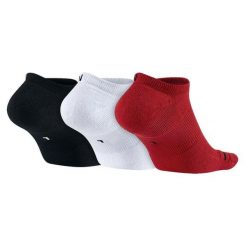 Skarpety nike air jordan jumpman no-show socks black white gym red. Czerwone skarpetki damskie Nike, bez wzorów. Za 64.00 zł.