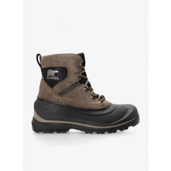 Buty zimowe męskie Sorel Buxton Lace Boot WP. Czarne buty trekkingowe męskie Sorel, na zimę, bez zapięcia, trekkingowe. Za 424.99 zł.
