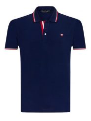 SIR RAYMOND TAILOR Koszulka polo "Marcus" w kolorze granatowym rozmiar: XL. Niebieskie koszulki polo męskie Sir Raymond Tailor, xl, bez wzorów, z bawełny, bez ramiączek. Za 122.96 zł.