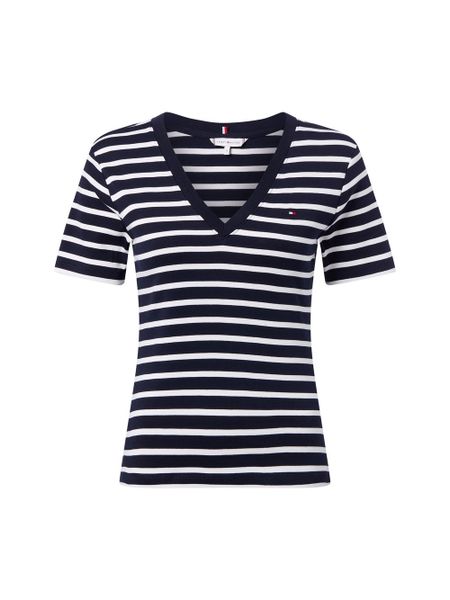Tommy Hilfiger Koszulka Kobiety Bawełna niebieski, XL. Niebieskie t-shirty damskie Tommy Hilfiger, xl, bez wzorów, z bawełny, bez kołnierzyka. Za 239.95 zł.