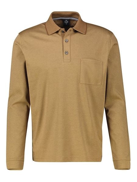 Lerros Koszulka polo w kolorze karmelowym rozmiar: XXL. Brązowe koszulki polo męskie Lerros, xxl, bez wzorów, bez ramiączek. Za 114.95 zł.