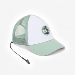 Second Life - Czapka z daszkiem żeglarska Decathlon 500 - Stan Doskonały. Białe czapki męskie Decathlon, bez wzorów, z materiału. Za 45.00 zł.