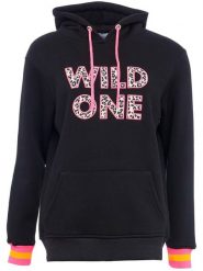 Zwillingsherz Bluza "Dorota" w kolorze czarnym rozmiar: S/M. Czarne bluzy z kapturem damskie Zwillingsherz, m. Za 202.50 zł.