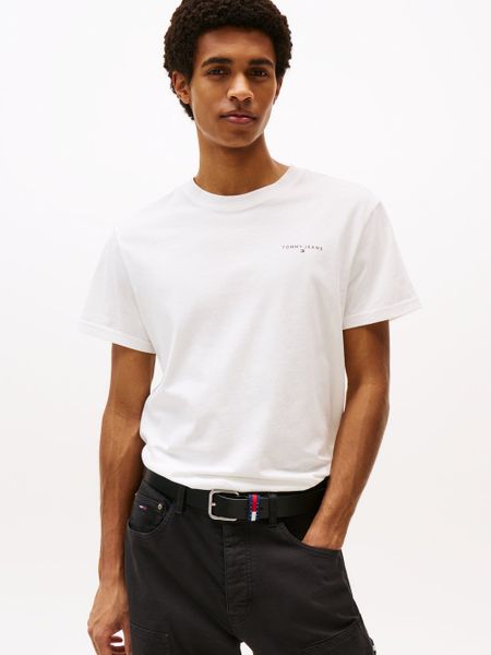 Tommy Jeans Koszulka Kobiety Bawełna biały, L. Białe t-shirty damskie Tommy Jeans, l, bez wzorów, z bawełny, bez kołnierzyka. Za 129.95 zł.