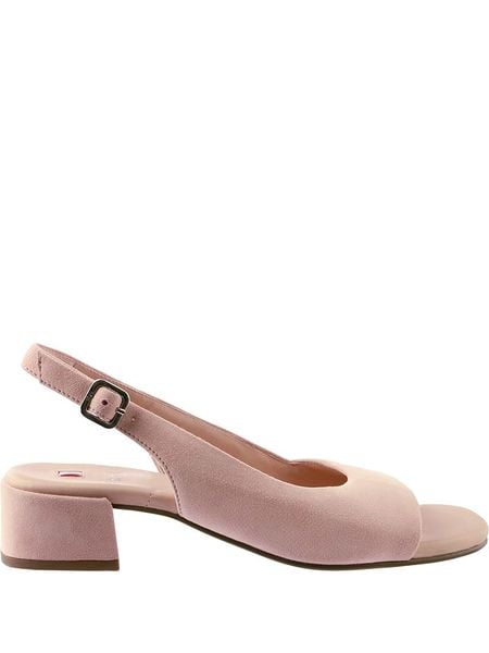 Högl Skórzane sandały "Elsa" w kolorze jasnoróżowym rozmiar: 36. Różowe sandały damskie HÖGL, bez wzorów, ze skóry, bez obcasa, na koturnie. Za 195.77 zł.