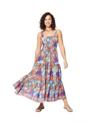 Ipanima Sukienka ze wzorem rozmiar: 38/40. Sukienki damskie Ipanima, na co dzień, bez wzorów, bez kołnierzyka, bez ramiączek, maxi, proste. Za 78.99 zł.