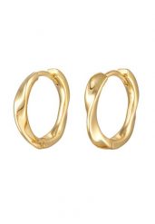 Elli Damskie kreole Twisted Look Gold Kolczyki 1 ct. Żółte kolczyki damskie Elli, z mosiądzu. Za 183.99 zł.