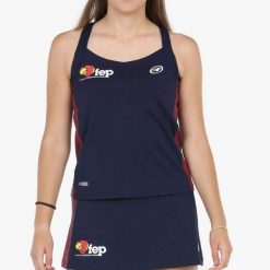 Bullpadel Exima Tank Top. Niebieskie topy damskie bullpadel, bez wzorów, bez kołnierzyka. W wyprzedaży za 183.40 zł.