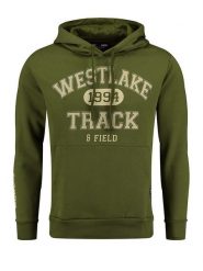 KEY LARGO Bluza "West lake" w kolorze zielonym rozmiar: XL. Zielone bluzy z kapturem męskie KEY LARGO, xl, z bawełny. Za 104.39 zł.