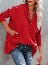 Milan Kiss Bluza w kolorze czerwonym rozmiar: S. Czerwone bluzy z kapturem damskie Milan Kiss, s. Za 122.96 zł.