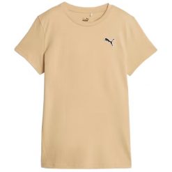 Koszulka fitness damska Puma Better Essentials Tee. Brązowe bluzki damskie Puma, s, bez kołnierzyka, bez ramiączek. Za 115.15 zł.