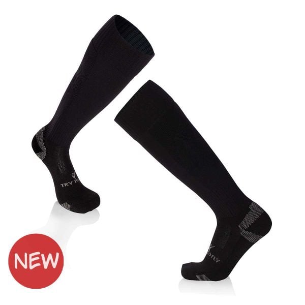 Skarpety piłkarskie 3/4 długości – czarne. Czarne skarpetki damskie TRY TO FLY, bez wzorów. W wyprzedaży za 67.01 zł.