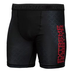 Spodenki Vale Tudo do MMA męskie EXTREME HOBBY BLACK ARMOUR. Czarne szorty męskie EXTREME HOBBY, z elastanu, bez kołnierzyka. Za 179.00 zł.
