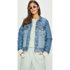 Levi's - Kurtka. Niebieskie kurtki damskie Levi's, l, bez wzorów, z bawełny, bez kaptura. W wyprzedaży za 319.90 zł.