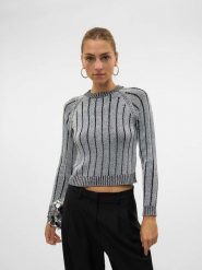 Vero Moda Sweter w kolorze szarym rozmiar: XS. Szare swetry klasyczne damskie Vero Moda, xs, bez kołnierzyka. Za 66.00 zł.