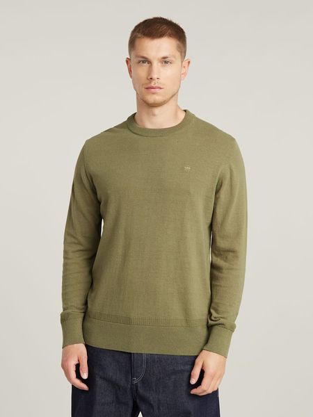 G-Star Sweter w kolorze khaki rozmiar: L. Brązowe swetry klasyczne damskie G-Star, l, bez kołnierzyka. Za 257.92 zł.