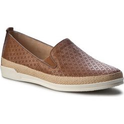 Espadryle CAPRICE - 9-24201-28 Camel Nappa 321. Brązowe espadryle damskie Caprice, bez wzorów, ze skóry, bez obcasa. W wyprzedaży za 159.00 zł.