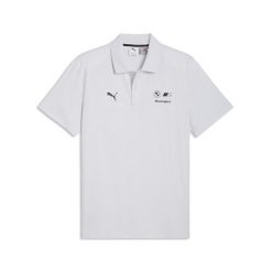 Męska koszulka polo BMW M MOTORSPORT Essentials PUMA. Szare koszulki polo męskie Puma, l, bez wzorów, bez ramiączek. Za 229.00 zł.