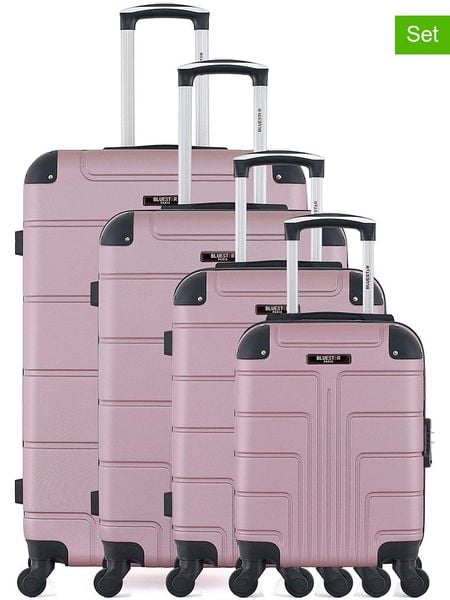 BlueStar 4-częściowy zestaw "Ottawa" w kolorze fioletowym rozmiar: onesize. Różowe walizki Bluestar, bez wzorów, z materiału. Za 608.99 zł.