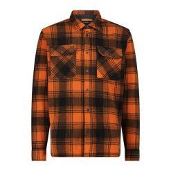 Koszula męska CMP 34S2707. Brązowe koszule męskie CMP, m, bez wzorów, bez kołnierzyka, bez ramiączek. Za 290.50 zł.