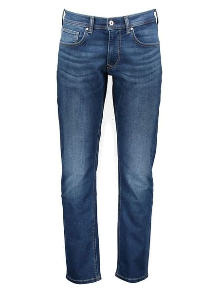 Pepe Jeans Dżinsy "Track" - Slim fit - w kolorze niebieskim rozmiar: W34/L34. Niebieskie jeansy męskie Pepe Jeans. Za 197.63 zł.