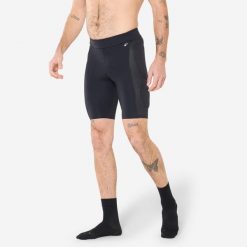 Spodenki pod szorty rowerowe MTB AM/Enduro Rockrider FEEL Protection D3O®. Czarne szorty męskie ROCKRIDER, bez wzorów, sportowe. Za 249.99 zł.