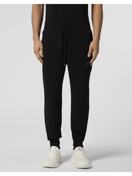 Plein Sport Spodnie dresowe SAFC MJT2788 STE003N Czarny Regular Fit. Czarne spodnie dresowe męskie Plein Sport, bez wzorów, z bawełny. Za 509.99 zł.