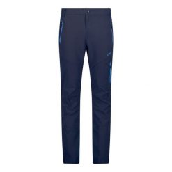 Spodnie męskie turystyczne CMP 30T2517. Niebieskie spodnie materiałowe męskie CMP, bez wzorów, sportowe. W wyprzedaży za 449.20 zł.