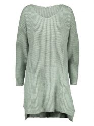 Sublevel Sukienka w kolorze zielonym rozmiar: M. Zielone sukienki damskie Sublevel, na co dzień, m, bez wzorów, ze splotem, bez kołnierzyka, bez ramiączek, midi, proste. Za 113.10 zł.