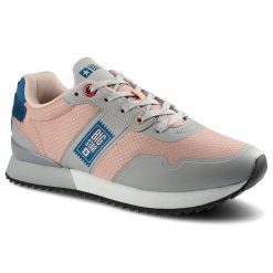 Pomarańczowe Sneakersy Big Star Damskie Półbuty. Brązowe półbuty damskie Big Star, bez wzorów, ze skóry ekologicznej, retro, bez obcasa. Za 159.00 zł.
