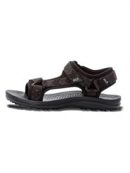 Jack Wolfskin Sandały "Wave Breaker" w kolorze czarnym rozmiar: 35,5. Czarne sandały damskie Jack Wolfskin, bez wzorów, bez obcasa. Za 188.85 zł.