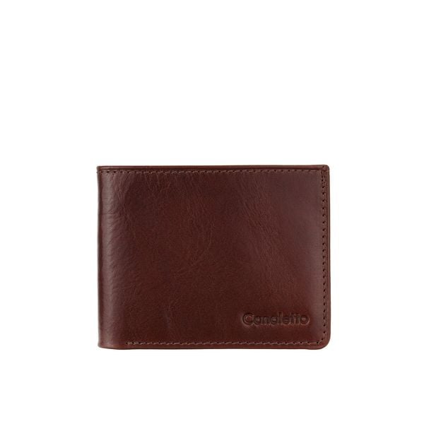 Mały portfel męski Canaletto ze skóry naturalnej z RFID – elegancja i bezpieczeństwo PD1167s40108 RFID. Brązowe portfele męskie bez wzorów, ze skóry. Za 120.00 zł.