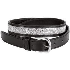 Skórzany pasek Harry's Horse Crystal Drops. Białe paski męskie HARRYS HORSE, bez wzorów. Za 179.50 zł.