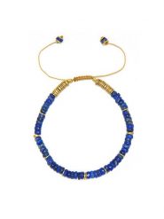 Taboo Pozłacana bransoletka z lapis lazuli rozmiar: onesize. Niebieskie bransoletki damskie Taboo, pozłacane. Za 109.78 zł.