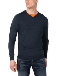 Timezone Sweter w kolorze granatowym rozmiar: 3XL. Niebieskie swetry męskie Timezone, xl, bez wzorów, bez kołnierzyka. Za 100.99 zł.