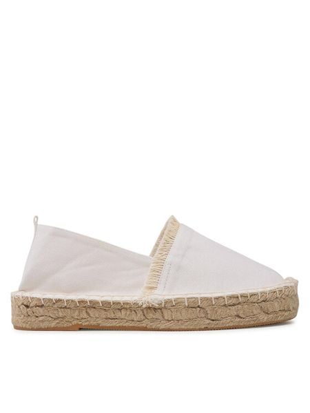 Jenny Fairy Espadryle H050721-XX Biały. Białe espadryle damskie Jenny Fairy, bez wzorów, z materiału, bez obcasa. Za 129.99 zł.