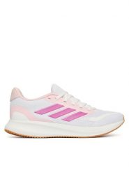 Adidas Sneakersy Runfalcon 5 JP9396 Biały. Białe buty sportowe dziewczęce Adidas, bez wzorów, z materiału, bez zapięcia. Za 199.99 zł.